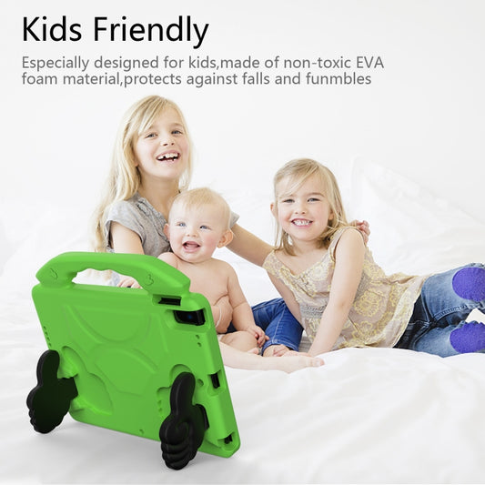 For iPad 10.2 EVA Flat Anti Falling Protective Shell with Thumb Bracket(Green) - iPad 10.2 Cases by buy2fix | Online Shopping UK | buy2fix