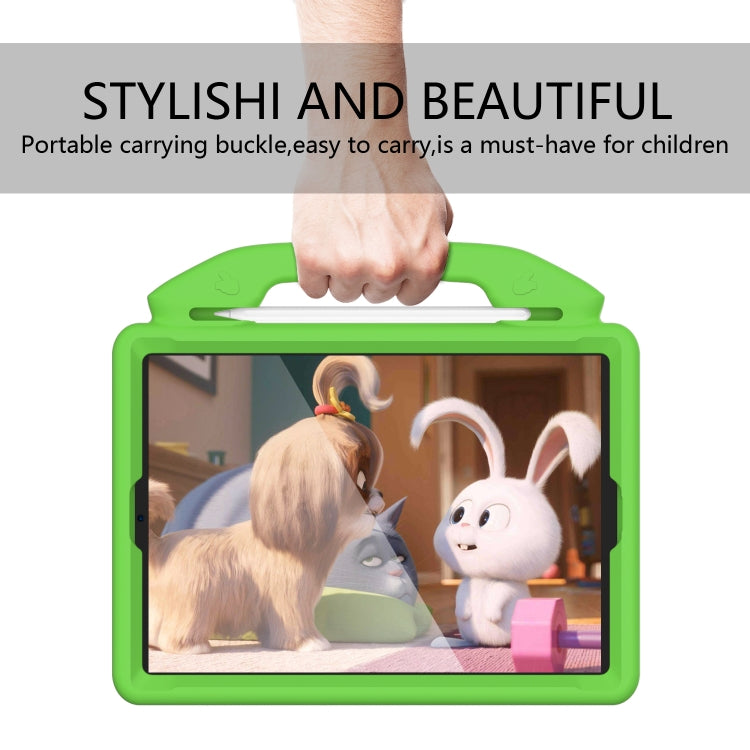 For iPad 10.2 EVA Flat Anti Falling Protective Shell with Thumb Bracket(Green) - iPad 10.2 Cases by buy2fix | Online Shopping UK | buy2fix