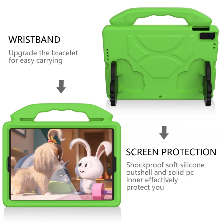 For iPad 10.2 EVA Flat Anti Falling Protective Shell with Thumb Bracket(Green) - iPad 10.2 Cases by buy2fix | Online Shopping UK | buy2fix