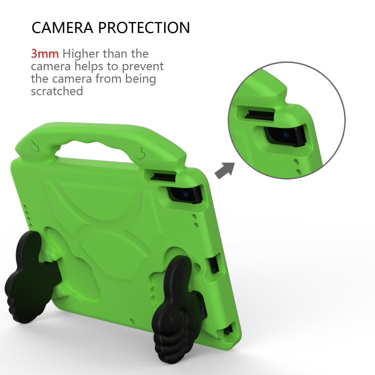 For iPad 10.2 EVA Flat Anti Falling Protective Shell with Thumb Bracket(Green) - iPad 10.2 Cases by buy2fix | Online Shopping UK | buy2fix