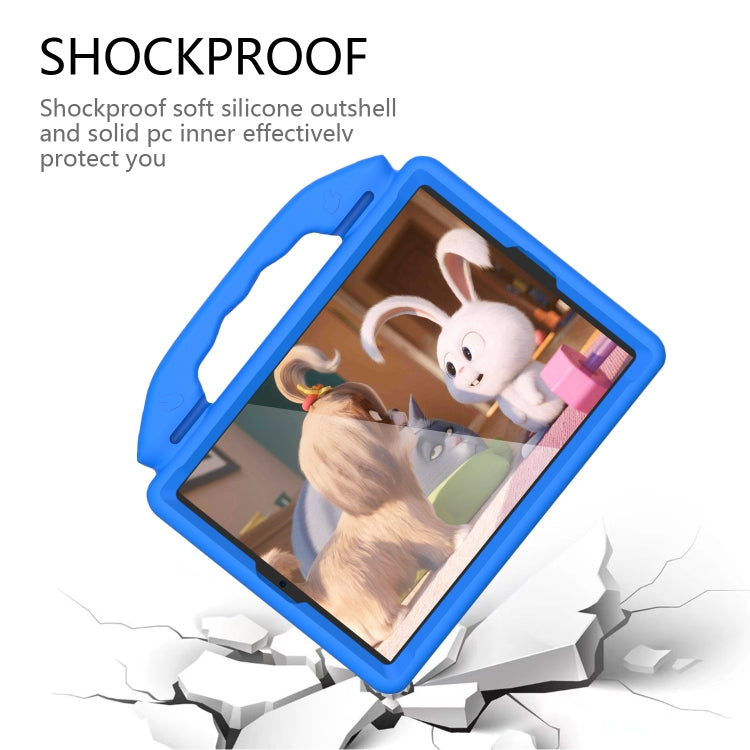 For iPad Pro 11 inch EVA Flat Anti Falling Protective Shell with Thumb Bracket(Blue) - iPad Pro 11 (2018) Cases by buy2fix | Online Shopping UK | buy2fix