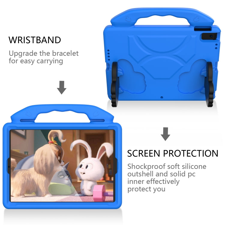 For iPad Pro 11 inch EVA Flat Anti Falling Protective Shell with Thumb Bracket(Blue) - iPad Pro 11 (2018) Cases by buy2fix | Online Shopping UK | buy2fix