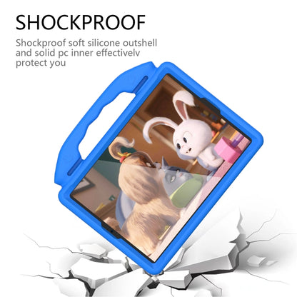 For iPad Pro 10.5 inch  EVA Flat Anti Falling Protective Shell with Thumb Bracket(Blue) - iPad Pro 10.5 inch Cases by buy2fix | Online Shopping UK | buy2fix