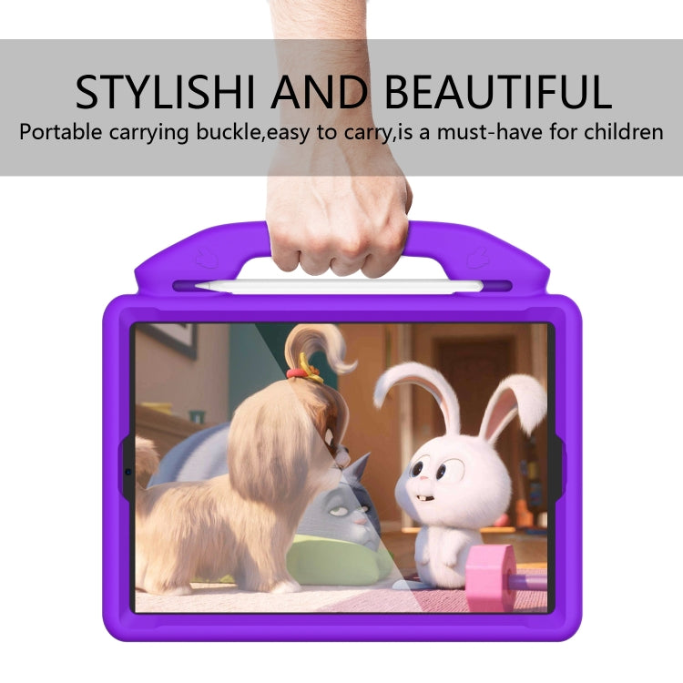 For iPad Air3 10.5  inch EVA Flat Anti Falling Protective Shell with Thumb Bracket(Purple) - iPad Air (2019) Cases by buy2fix | Online Shopping UK | buy2fix
