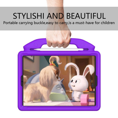 For iPad Air3 10.5  inch EVA Flat Anti Falling Protective Shell with Thumb Bracket(Purple) - iPad Air (2019) Cases by buy2fix | Online Shopping UK | buy2fix