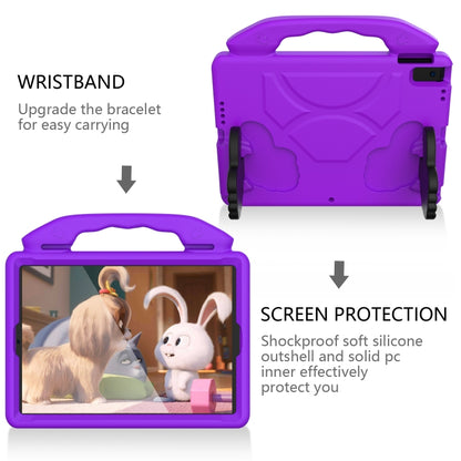 For iPad Air3 10.5  inch EVA Flat Anti Falling Protective Shell with Thumb Bracket(Purple) - iPad Air (2019) Cases by buy2fix | Online Shopping UK | buy2fix