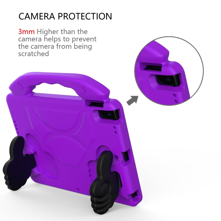 For iPad Air3 10.5  inch EVA Flat Anti Falling Protective Shell with Thumb Bracket(Purple) - iPad Air (2019) Cases by buy2fix | Online Shopping UK | buy2fix