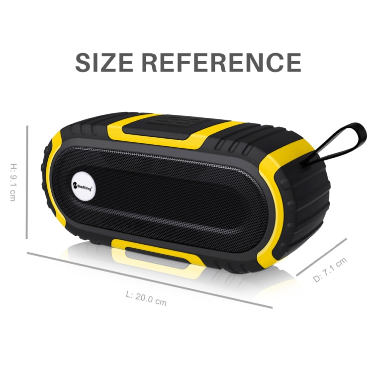New Rixing NR5016 Wireless Portable Bluetooth Speaker Stereo Sound 10W System Music Subwoofer Column, Support TF Card, FM(Blue) - Desktop Speaker by NewRixing | Online Shopping UK | buy2fix