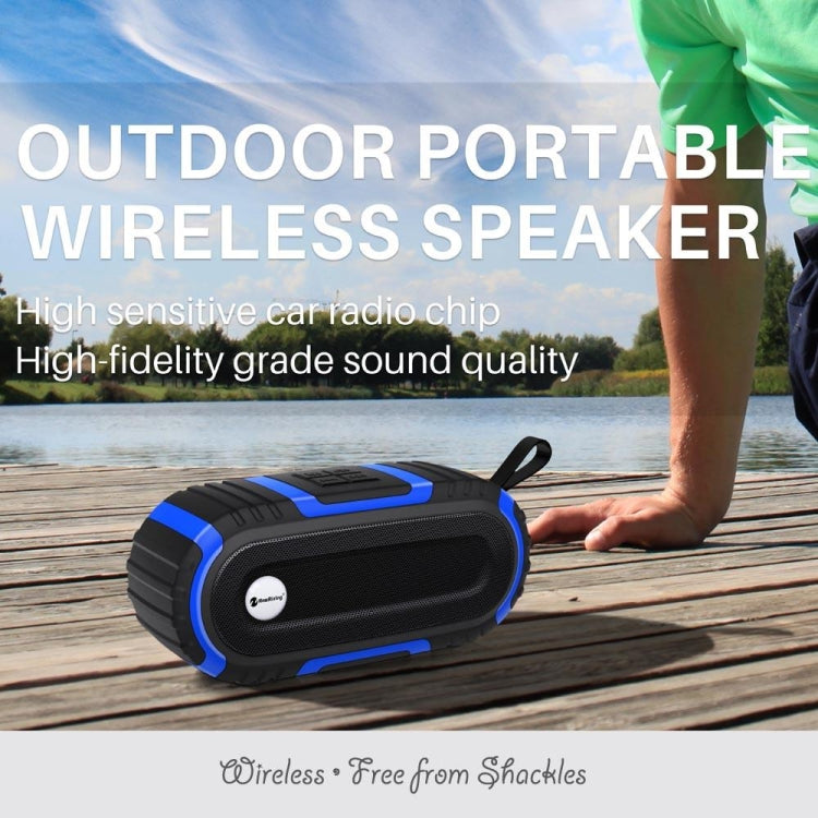 New Rixing NR5016 Wireless Portable Bluetooth Speaker Stereo Sound 10W System Music Subwoofer Column, Support TF Card, FM(Red) - Desktop Speaker by NewRixing | Online Shopping UK | buy2fix
