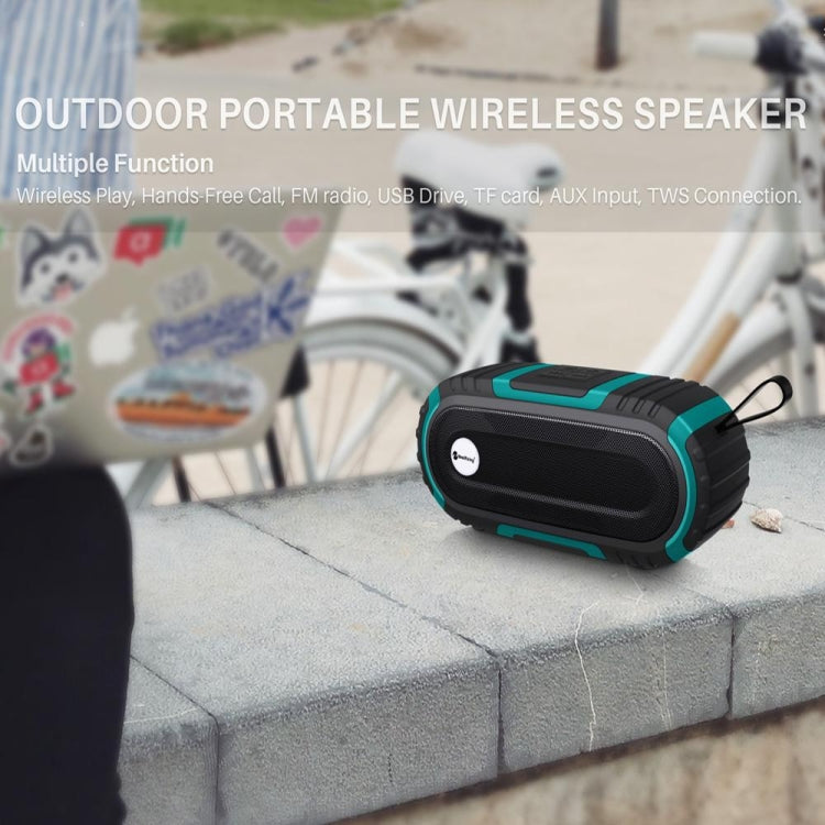 New Rixing NR5016 Wireless Portable Bluetooth Speaker Stereo Sound 10W System Music Subwoofer Column, Support TF Card, FM(Yellow) - Desktop Speaker by NewRixing | Online Shopping UK | buy2fix