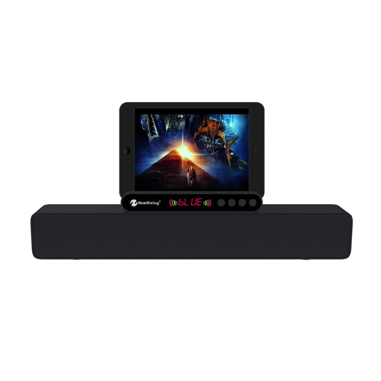 Newrixing NR-5017 LED Bluetooth Portable Speaker TWS Connection Loudspeaker Sound System 10W Stereo Surround Speaker(Black) - Desktop Speaker by NewRixing | Online Shopping UK | buy2fix