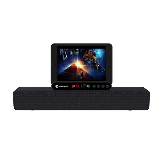 Newrixing NR-5017 LED Bluetooth Portable Speaker TWS Connection Loudspeaker Sound System 10W Stereo Surround Speaker(Black) - Desktop Speaker by NewRixing | Online Shopping UK | buy2fix