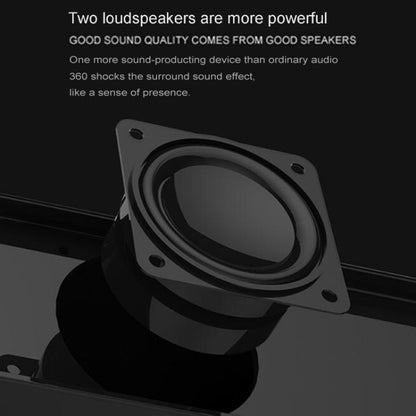 Newrixing NR-5017 LED Bluetooth Portable Speaker TWS Connection Loudspeaker Sound System 10W Stereo Surround Speaker(Black) - Desktop Speaker by NewRixing | Online Shopping UK | buy2fix