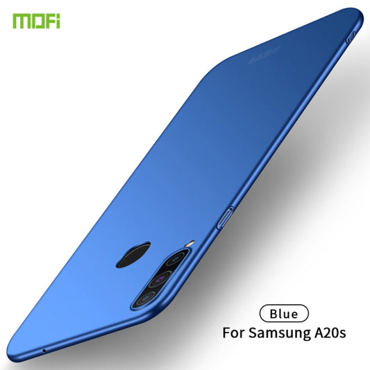 For Galaxy A20S MOFI Frosted PC Ultra-thin Hard Case(Blue) - Galaxy Phone Cases by MOFI | Online Shopping UK | buy2fix