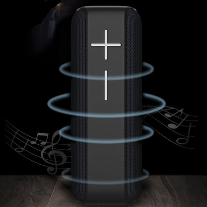 P15 10W Portable Bluetooth Speaker Outdoor Loudspeaker Sound System Stereo, Support TF&FM(Black) - Waterproof Speaker by buy2fix | Online Shopping UK | buy2fix