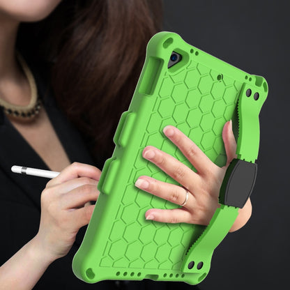 For iPad Air / Air 2 / Pro 9.7 / iPad 9.7 (2017) /  iPad 9.7 (2018) Honeycomb Design EVA + PC Four Corner Shockproof Protective Case with Straps(Green+Black) - iPad 9.7 (2018) & (2017) Cases by buy2fix | Online Shopping UK | buy2fix