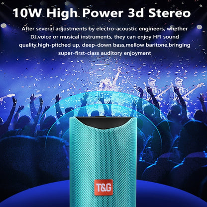 T&G TG113 Portable Bluetooth Speakers Waterproof Stereo Outdoor Loudspeaker MP3 Bass Sound Box with FM Radio(Gray) - Desktop Speaker by T&G | Online Shopping UK | buy2fix