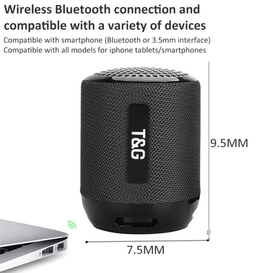 T&G TG129 Portable Wireless Music Speaker Hands-free with MIC, Support TF Card FM(Red) - Desktop Speaker by T&G | Online Shopping UK | buy2fix
