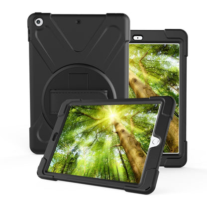 For Galaxy Tab A 10.1 （2019） T510/T515   360 Degree Rotation PC + Silicone Protective Case with Holder & Hand-strap(Purple) - Tab A 10.1 (2019) T510 / T515 by buy2fix | Online Shopping UK | buy2fix