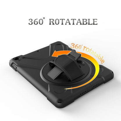For Galaxy Tab A 10.1 （2019） T510/T515   360 Degree Rotation PC + Silicone Protective Case with Holder & Hand-strap(Purple) - Tab A 10.1 (2019) T510 / T515 by buy2fix | Online Shopping UK | buy2fix