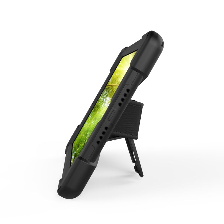 For Huawei MediaPad M6 10.8  360 Degree Rotation PC + Silicone Protective Case with Holder & Hand-strap(Army Green) - Huawei by buy2fix | Online Shopping UK | buy2fix