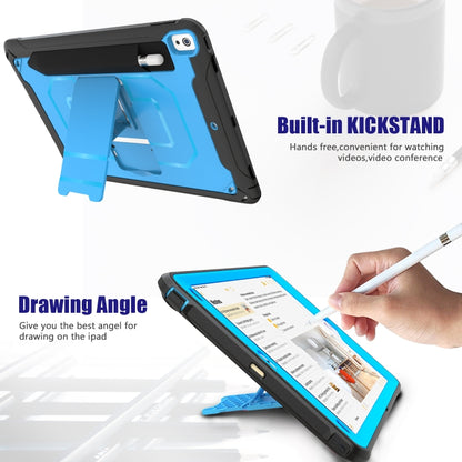 For iPad Pro 10.5 / Air 10.5 360 Degree Rotation PC + Silicone Protective Case with Holder & Hand-strap(White) - iPad Pro 10.5 inch Cases by buy2fix | Online Shopping UK | buy2fix