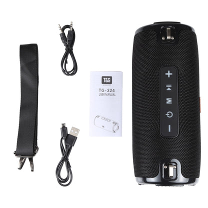 T&G TG-324 TWS Portable Columnar Bluetooth Speaker MP3 Player(Black) - Desktop Speaker by T&G | Online Shopping UK | buy2fix