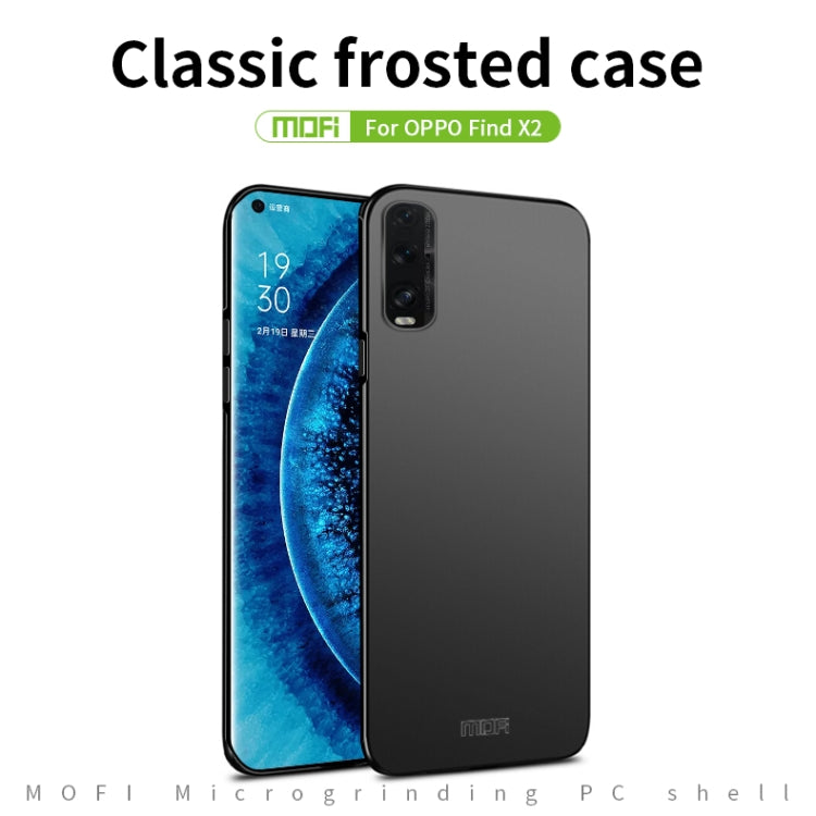 For OPPO Find X2 MOFI Frosted PC Ultra-thin Hard Case(Black) by MOFI