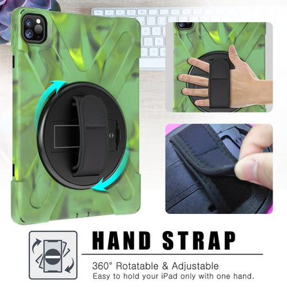 For iPad Pro 11 2022 / 2020 360 Degree Rotation PC + Silicone Protective Tablet Case with Holder & Hand-strap(Black) - iPad Pro 11 (2022/2021) Cases by buy2fix | Online Shopping UK | buy2fix