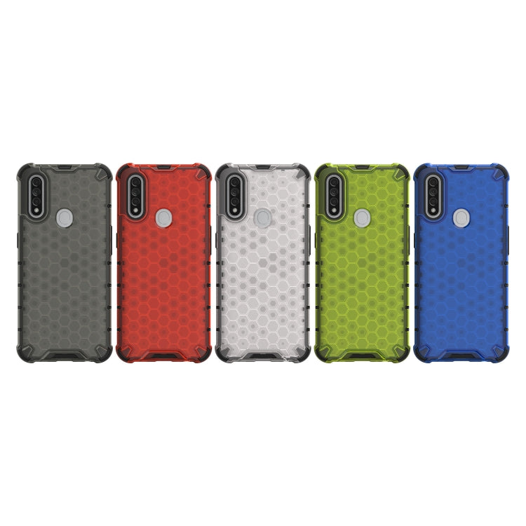 For OPPO A8/A31 Shockproof Honeycomb PC + TPU Case(Blue) by buy2fix