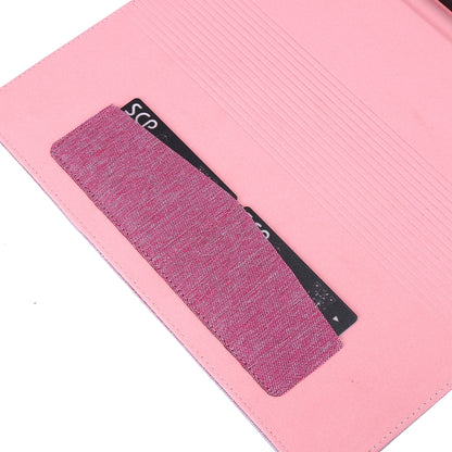 For iPad Pro 12.9(2020) Horizontal Flip TPU + Fabric PU Leather Protective Case with Name Card Clip(Rose Red) - iPad Pro 12.9 (2018) Cases by buy2fix | Online Shopping UK | buy2fix