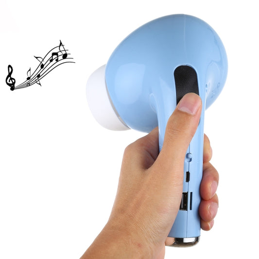 MK-201 Large Earphone Shape Bluetooth Speaker Wireless 3D Stereo Outdoor Portable Speaker, Support Hands-free Calling & FM & TF Card / USB Flash Disk / 3.5mm AUX Music Play (Blue) - Desktop Speaker by buy2fix | Online Shopping UK | buy2fix
