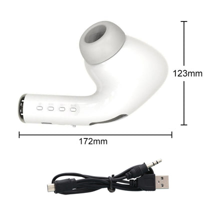 MK-201 Large Earphone Shape Bluetooth Speaker Wireless 3D Stereo Outdoor Portable Speaker, Support Hands-free Calling & FM & TF Card / USB Flash Disk / 3.5mm AUX Music Play (Blue) - Desktop Speaker by buy2fix | Online Shopping UK | buy2fix