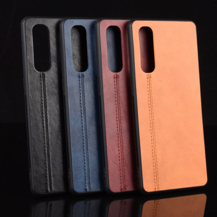 For Oppo Find X2 Neo Shockproof Sewing Cow Pattern Skin PC + PU + TPU Case(Red) by buy2fix