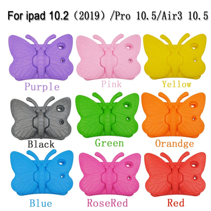 Butterfly Bracket Style EVA Children Shockproof Protective Case For iPad 10.2 2021 / 2020 / 2019 / 10.5(Purple) - iPad 10.2 Cases by buy2fix | Online Shopping UK | buy2fix