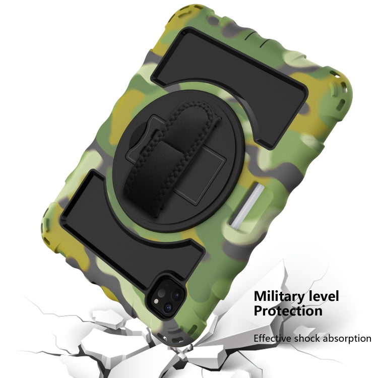 For iPad Pro 11 (2020) PC + Silicone Shockproof Combination Tablet Case with 360 Degree Rotating Holder & Handle(Camouflage) - iPad Pro 11 (2020) Cases by buy2fix | Online Shopping UK | buy2fix