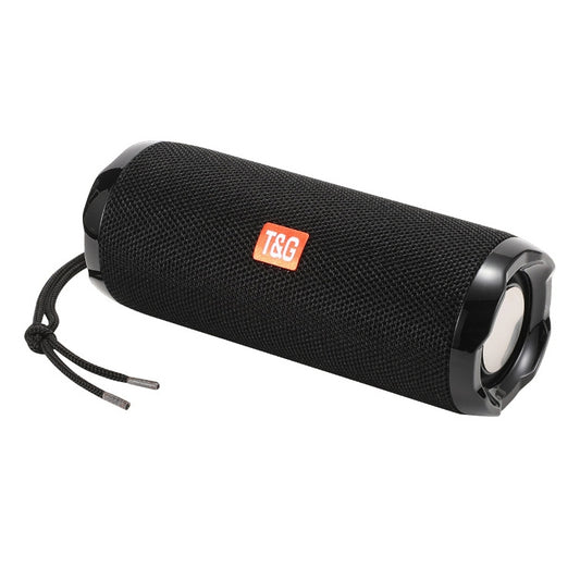 T&G TG191 10W Waterproof Bluetooth Speaker Stereo Double Diaphragm Subwoofer Portable Audio FM Radio(Black) - Waterproof Speaker by T&G | Online Shopping UK | buy2fix