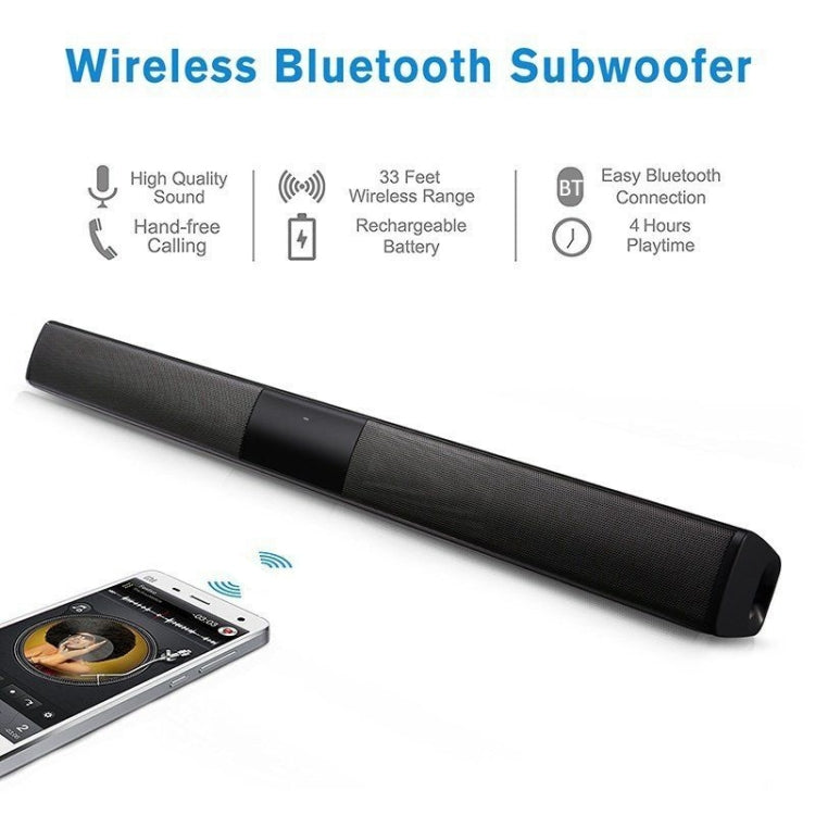 20W TV Soundbar Bluetooth Speaker FM Radio Home Theater System Portable Wireless Subwoofer Bass MP3 Music Boombox for Xiaomi - Desktop Speaker by buy2fix | Online Shopping UK | buy2fix