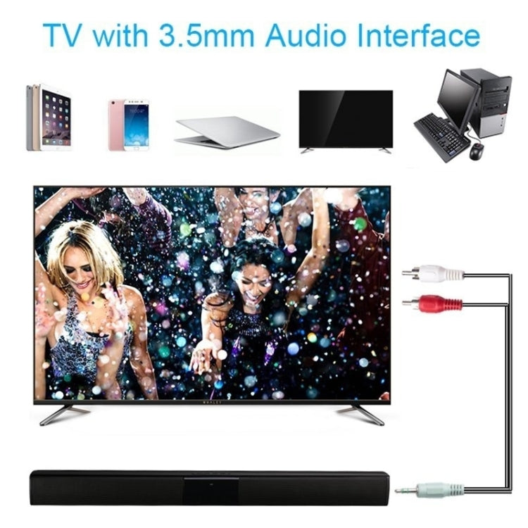 20W TV Soundbar Bluetooth Speaker FM Radio Home Theater System Portable Wireless Subwoofer Bass MP3 Music Boombox for Xiaomi - Desktop Speaker by buy2fix | Online Shopping UK | buy2fix