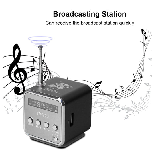 Portable Speakers with FM Mini Multi-function Radio USB Notebook Speakers for TV Phone Support SD/TF Card Mp3 Music Player - Desktop Speaker by buy2fix | Online Shopping UK | buy2fix