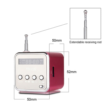 Portable Speakers with FM Mini Multi-function Radio USB Notebook Speakers for TV Phone Support SD/TF Card Mp3 Music Player - Desktop Speaker by buy2fix | Online Shopping UK | buy2fix