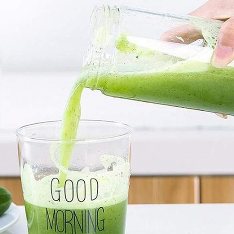 USB Rechargeable Electric Automatic Vegetable Fruit Citrus Orange Juice Maker Cup Mixer Bottle (380ML)(6 Blades Green) - Electric juicers by buy2fix | Online Shopping UK | buy2fix