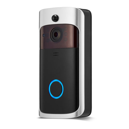 V5 Smart Phone Call Visual Recording Video Doorbell Night Vision Wireless WiFi Security Home Monitor Intercom Door Bell, Standard(Black) - Video DoorBell by buy2fix | Online Shopping UK | buy2fix