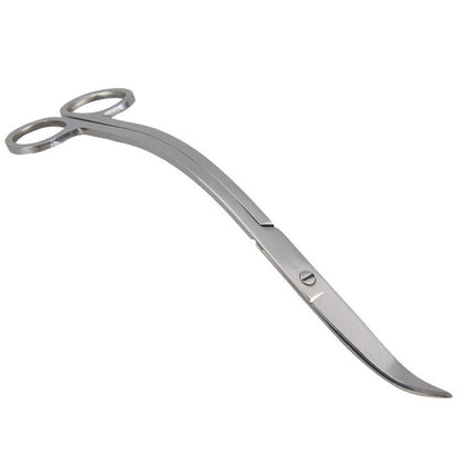 Water Grass Tool Aquarium Stainless Steel Wave Shaped Scissors Lengthened Tweezers(Silver) - Cleaning Tools by buy2fix | Online Shopping UK | buy2fix