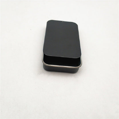 2 PCS Slide Sliding Iron Box Guitar Picks Music Equipment Accessories Storage Box, Specification:15 × 50 × 80 mm(Black) - String Instrument Accessories by buy2fix | Online Shopping UK | buy2fix