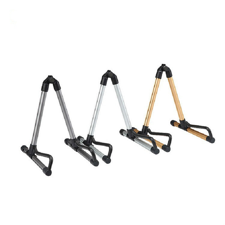 Gold SK20 Universal Foldable Aluminum Alloy Portable Guitar Stand String Instrument Stand by buy2fix
