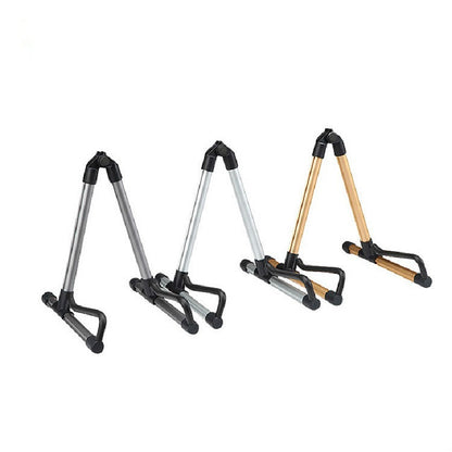 Gold SK20 Universal Foldable Aluminum Alloy Portable Guitar Stand String Instrument Stand by buy2fix