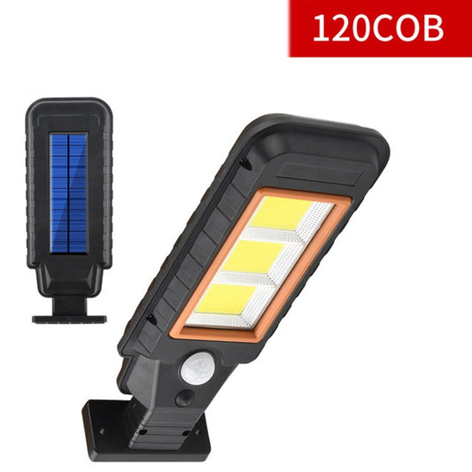 120 COB Solar Lamp Body Induction Wall Lamp LED Outdoor Waterproof Lighting Street Lamp(Orange Edge) by buy2fix
