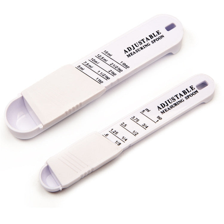 Creative Gadgets Adjustable Plastic Measuring Spoons Seasoning Combination Measuring Spoon by buy2fix