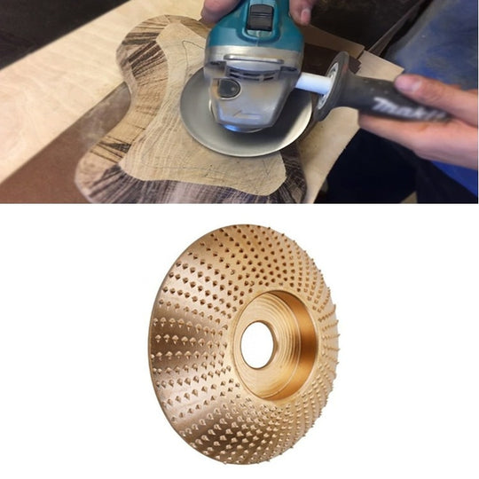 Woodworking Sanding Thorn Disk Angle Grinder Thorn Disk Plastic Grinding Disk Polishing Disk, Style:Arc(Gold)
